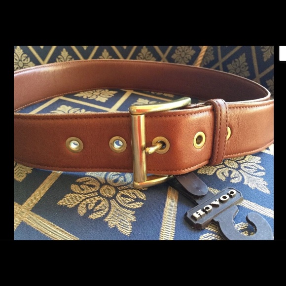 COACH Legacy BELT 3915 Glove Tanned Cowhide BRITISH TAN S - Picture 1 of 6